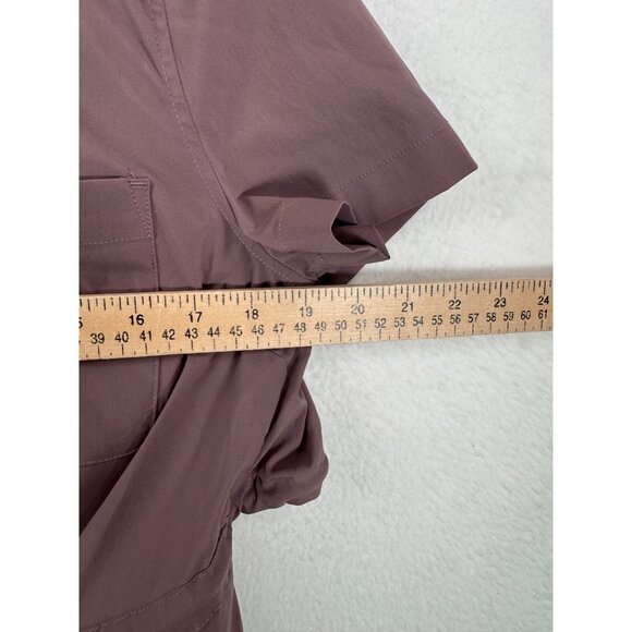 Athleta Advantage Cinch Top athleisure zip up‎ hiking Damask mauve sz SP - Picture 5 of 6